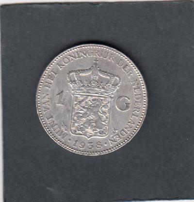 Beschrijving: 1 Gulden WILHELMINA 